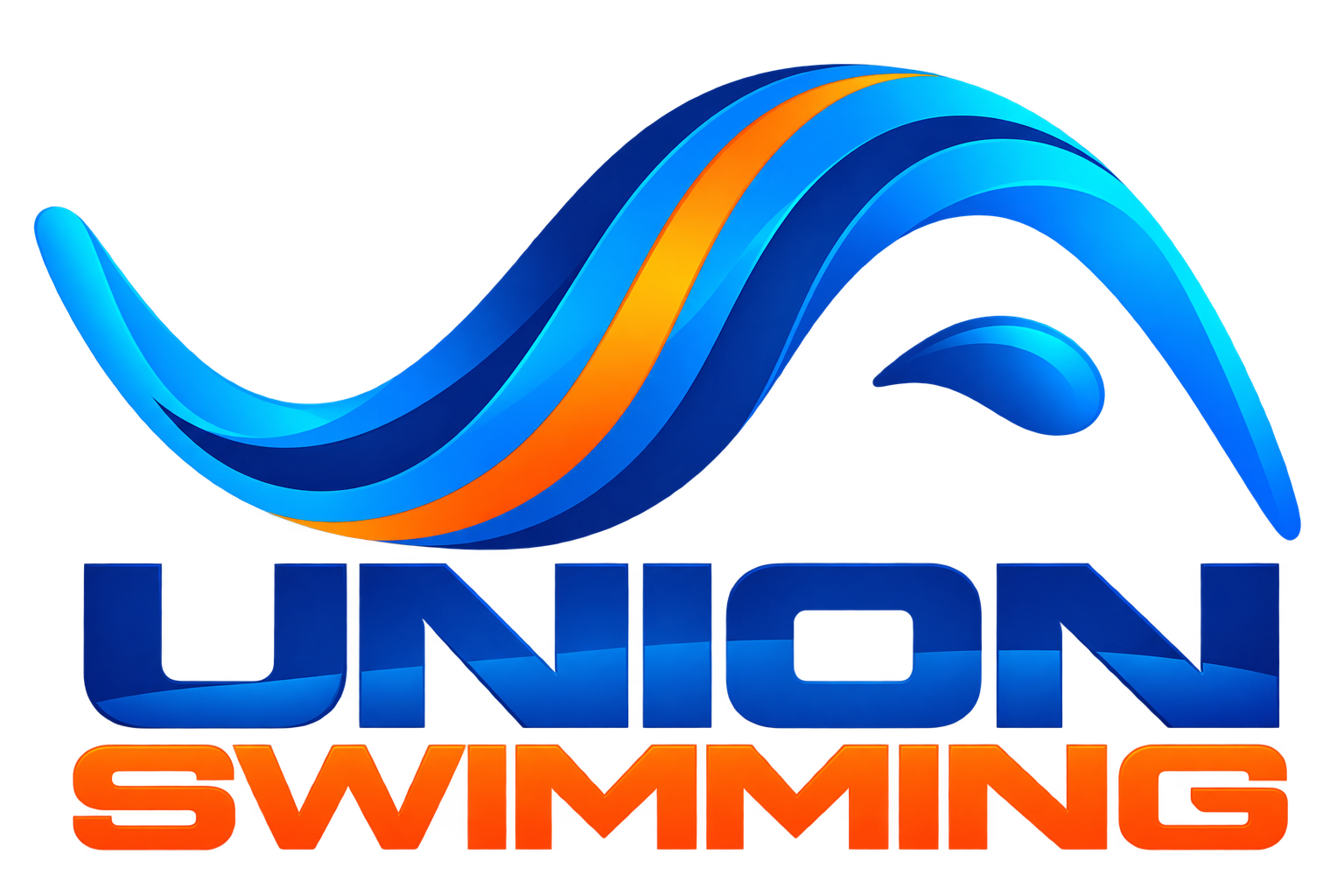Glossy Union Swimming Wave Logo